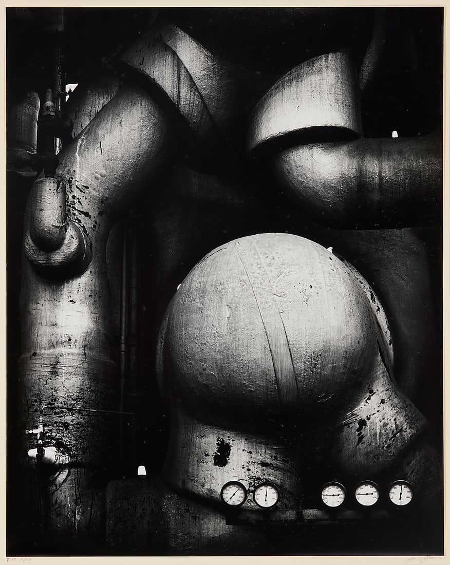 Ansel Adams (1902-1984) "Pipes and Gauges, West Virginia," plate 10 from "Portfolio V," 1939 (1 of 8)