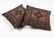 Two Shahsavan Soumac bag face pillows