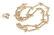A gold and gem chain necklace and ring, Chanel