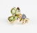 A gold peridot and tanzanite clover ring, Chanel - 2