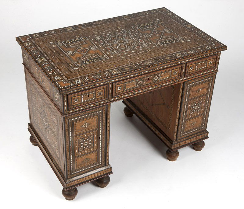 A Syrian parquetry partners desk (1 of 5)