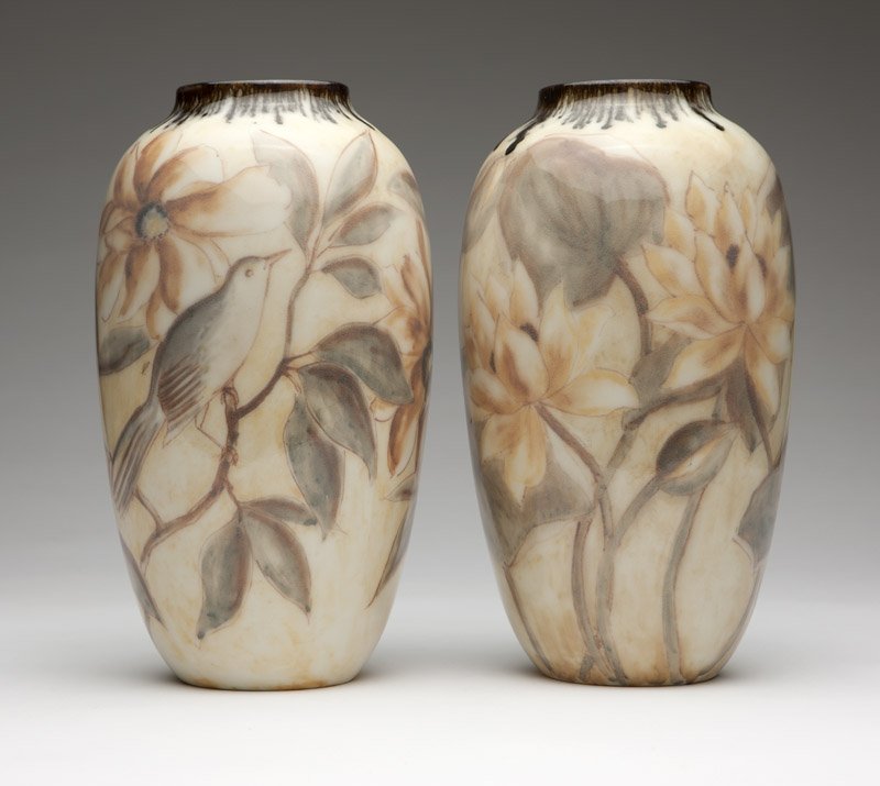 A near pair of Rookwood vases, Jens Jensen (1 of 4)