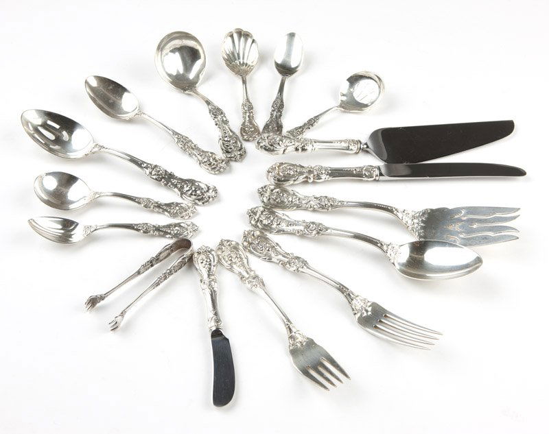 A Reed & Barton sterling silver flatware service (1 of 1)