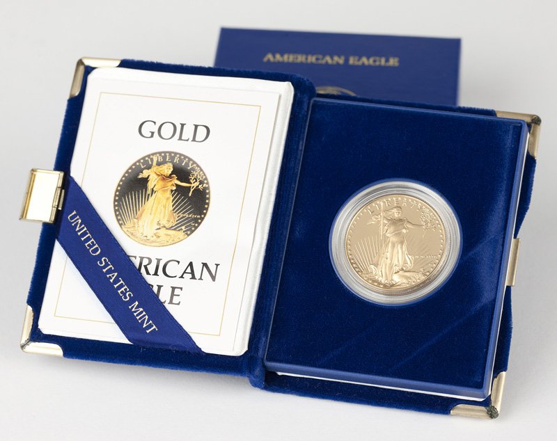 A 1986 First Year US Gold Eagle Proof Bullion Coin (1 of 2)