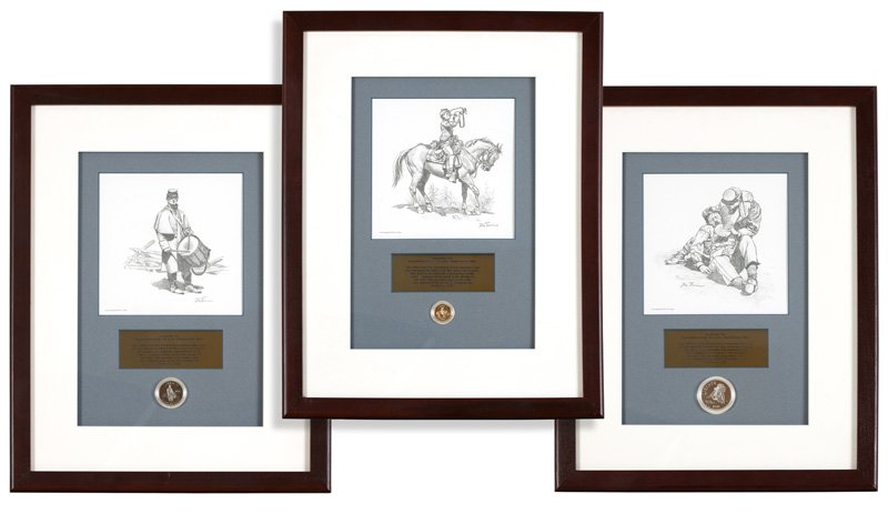 A 1995 US Civil War Battlefield Three-Coin Set (1 of 4)