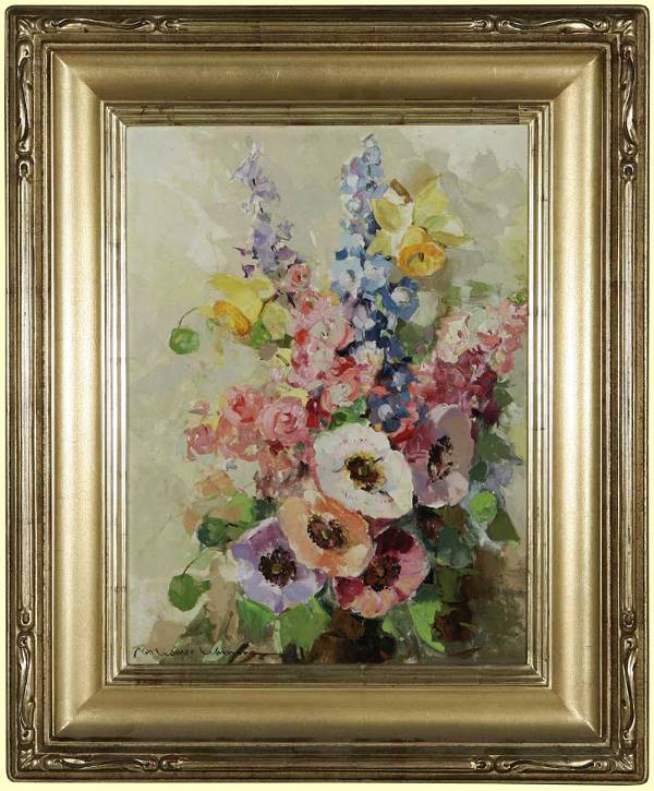 Nell Walker Warner (1891-1970): Bouquet of Flowers o/cb s l/l: Nell Walker Warner 16x12 est:$2500/3500