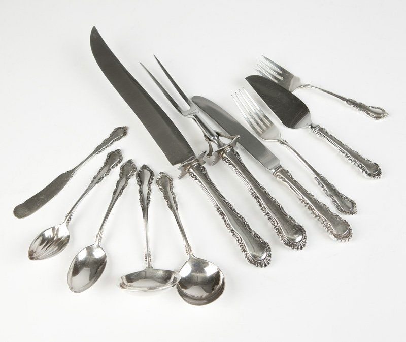 A Reed & Barton sterling silver flatware service (1 of 2)