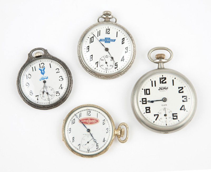 A group of automobile advertizing pocket watches (1 of 1)