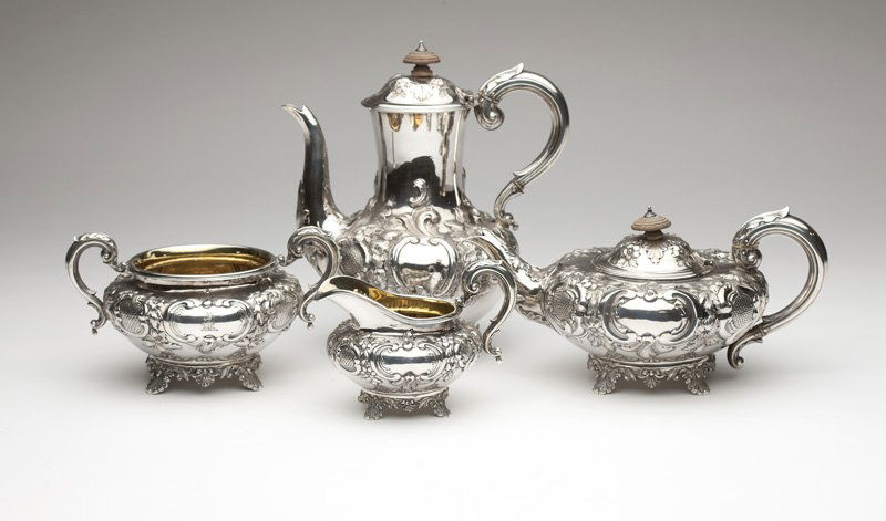 A Victorian sterling silver coffee/tea service (1 of 4)