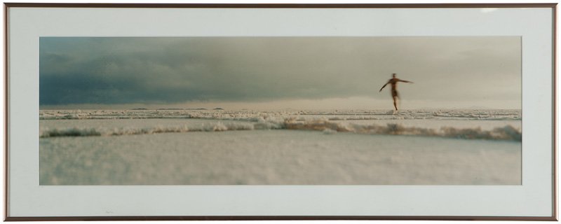 Nick Waplington (1965-* New York, NY): ''Salt Lake'', signed and numbered in ink lower right: Nick Waplington, 37/50, color photograph on paper under glass, image size: 9.5'' H x 29.25'' W, est: $1000/1500 Note: Paper size: 10.75'' H x 30.