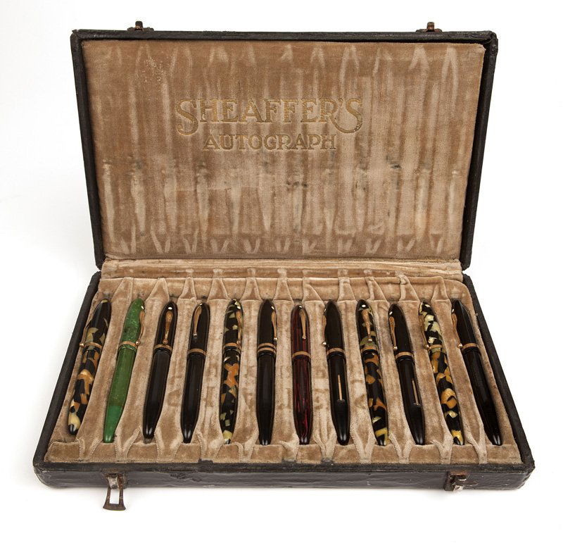 A group of 12 resin fountain pens, Sheaffer's (1 of 2)