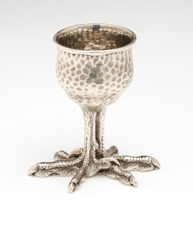 A Tiffany hand-hammered sterling silver egg cup (1 of 3)