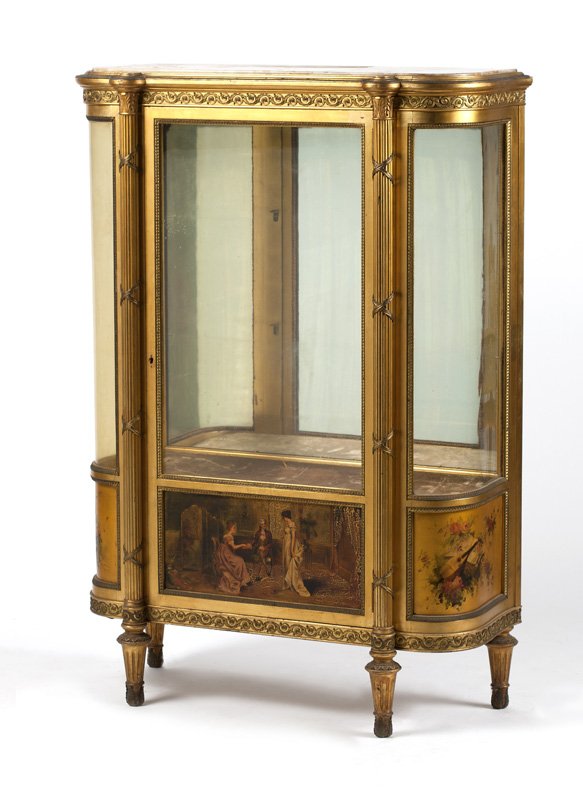 A gilt bronze-mounted Vernis Martin vitrine (1 of 3)