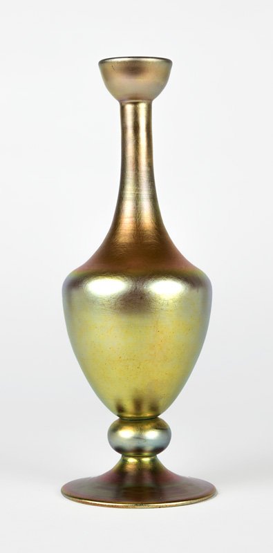 A Steuben gold Aurene art glass cologne bottle (1 of 4)