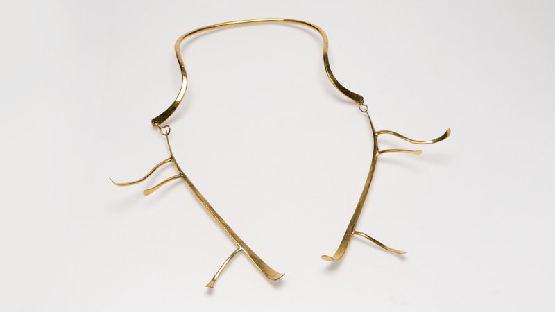 A brass open collar necklace, Claire Falkenstein (1 of 3)