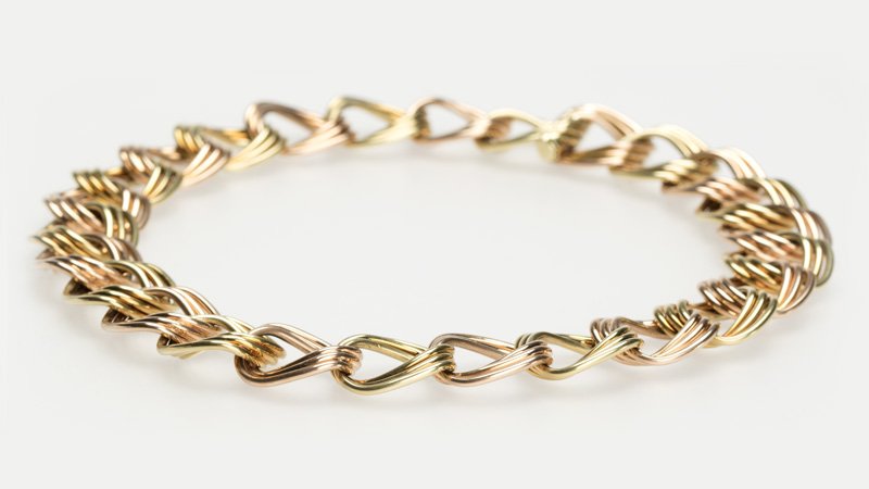 A bi-color gold curb-link collar, Tiffany & Co (1 of 1)