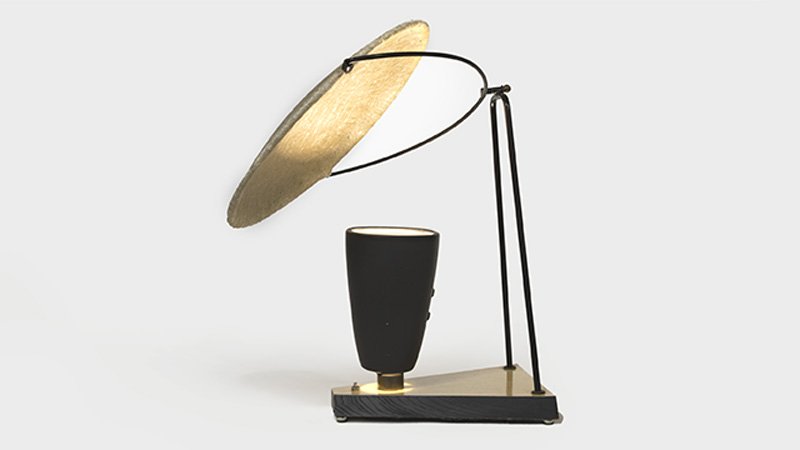 A Mitchell Bobrick Controlight table lamp (1 of 2)