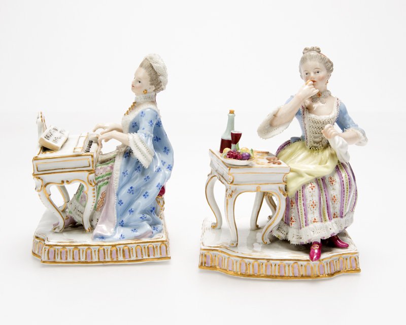 Two Meissen porcelain figures (1 of 7)