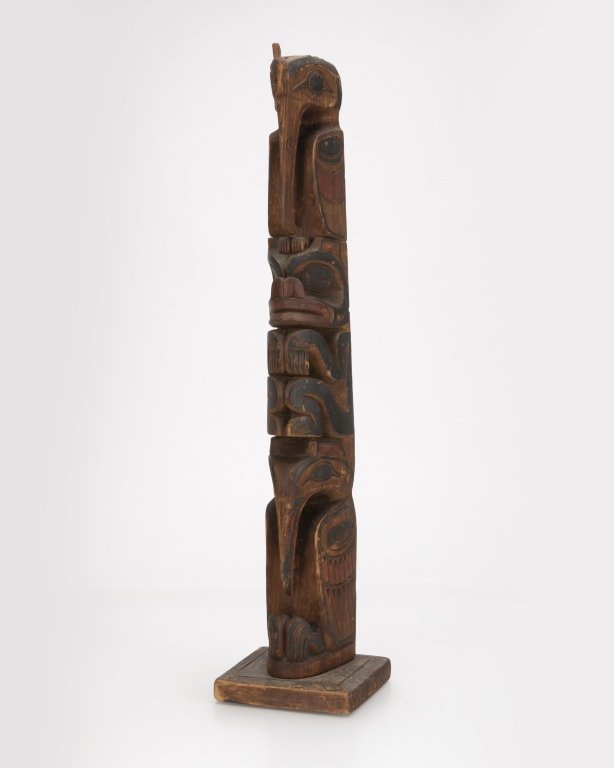 Northwest Coast Indian Sitka Alaska carved totem (1 of 3)