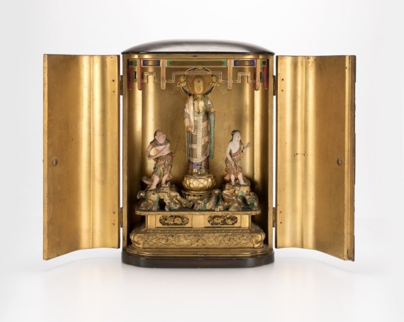 A Japanese zushi / lacquer traveling shrine (1 of 6)