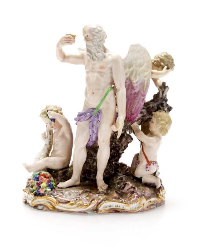 A Meissen porcelain figural group (1 of 5)