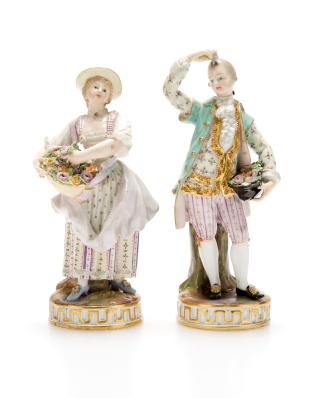 Two Meissen porcelain figures (1 of 7)