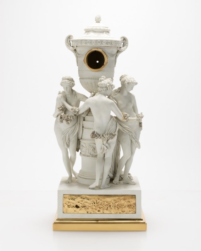 A Sevres gilt bronze-mounted bisque figural clock (1 of 4)