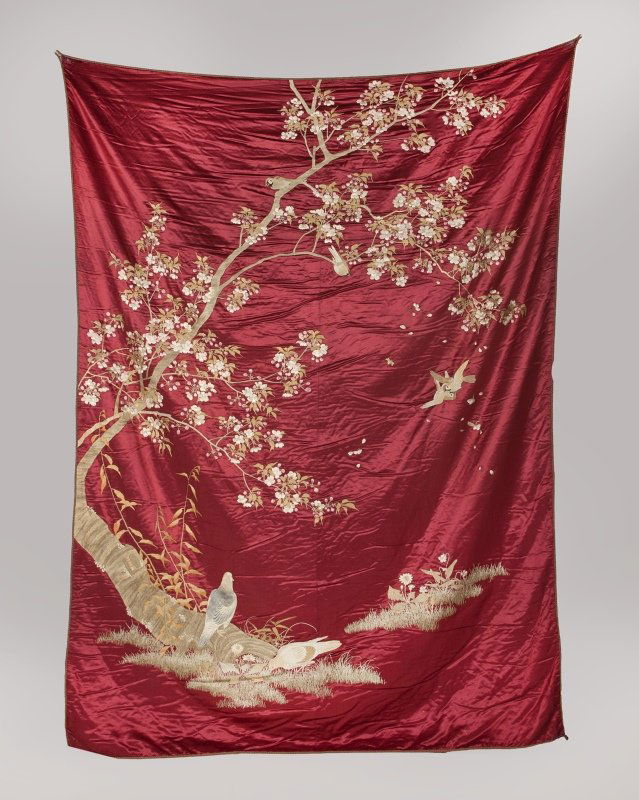 A Japanese embroidery panel / tapestry (1 of 6)