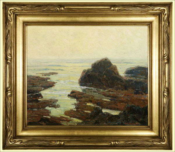 Jack Wilkinson Smith (1873-1949): ''Tide Pools'', signed lower right: Jack W.Smith, oil on canvas laid to canvas, 20x24, est:$20,000/30,000. Provenance: Private collection, Pasadena, CA
