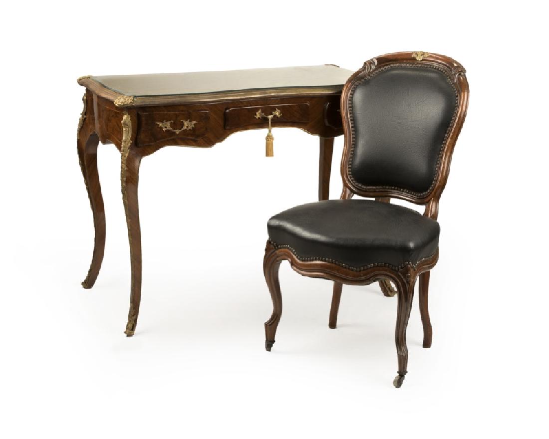 Louis XV-style bronze-mounted ladies writing desk (1 of 4)
