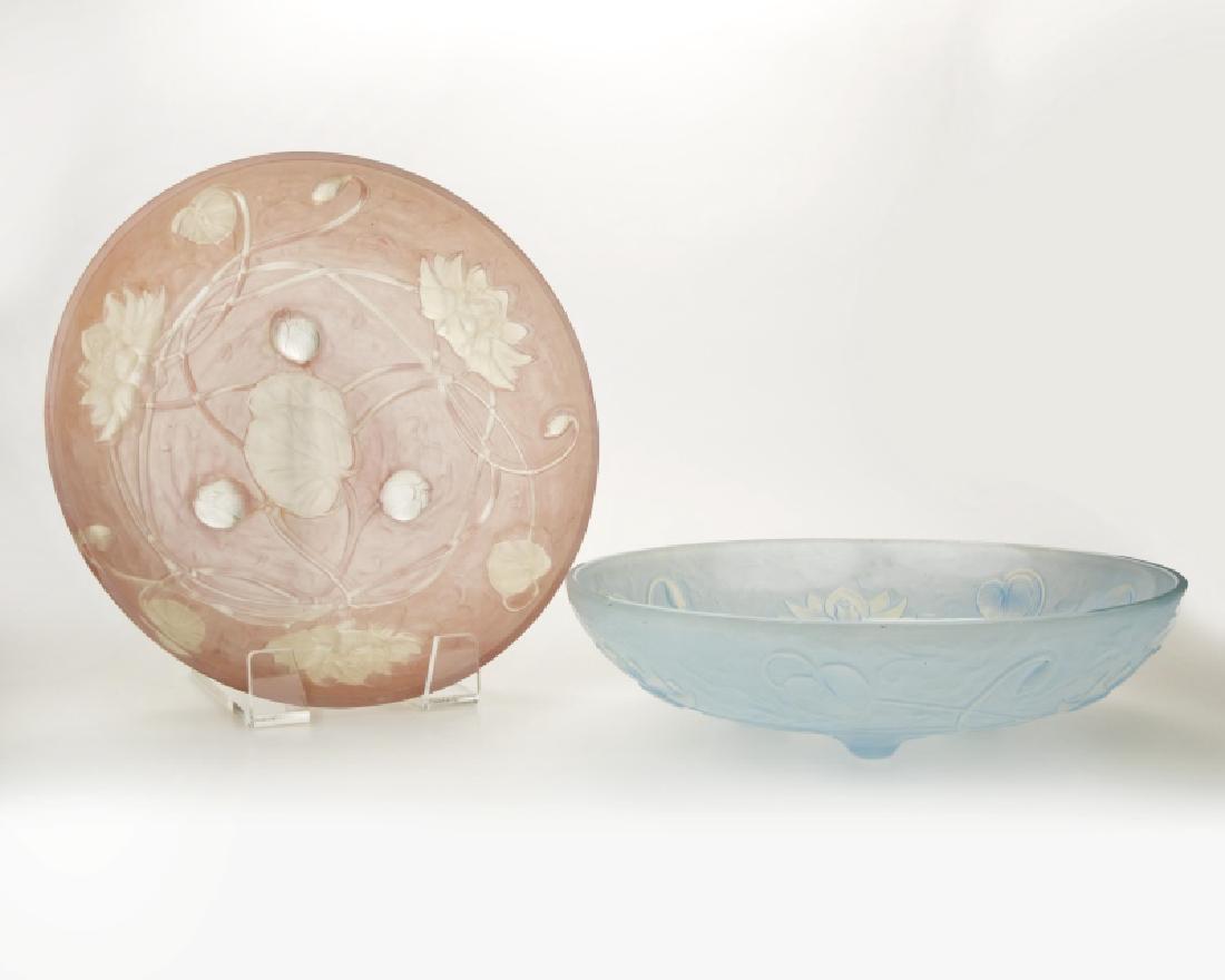 Two Phoenix Consolidated ''Waterlily'' bowls (1 of 1)