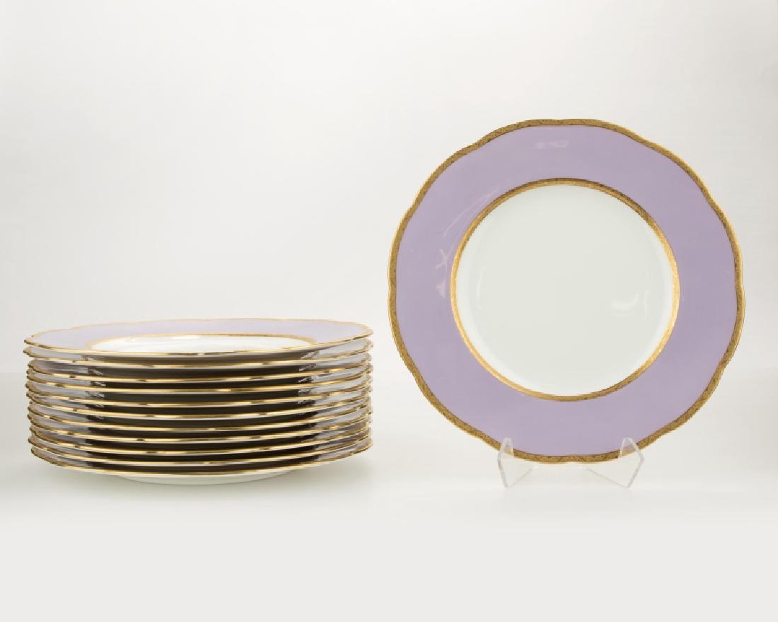 Twelve Royal Worcester porcelain dinner plates (1 of 2)