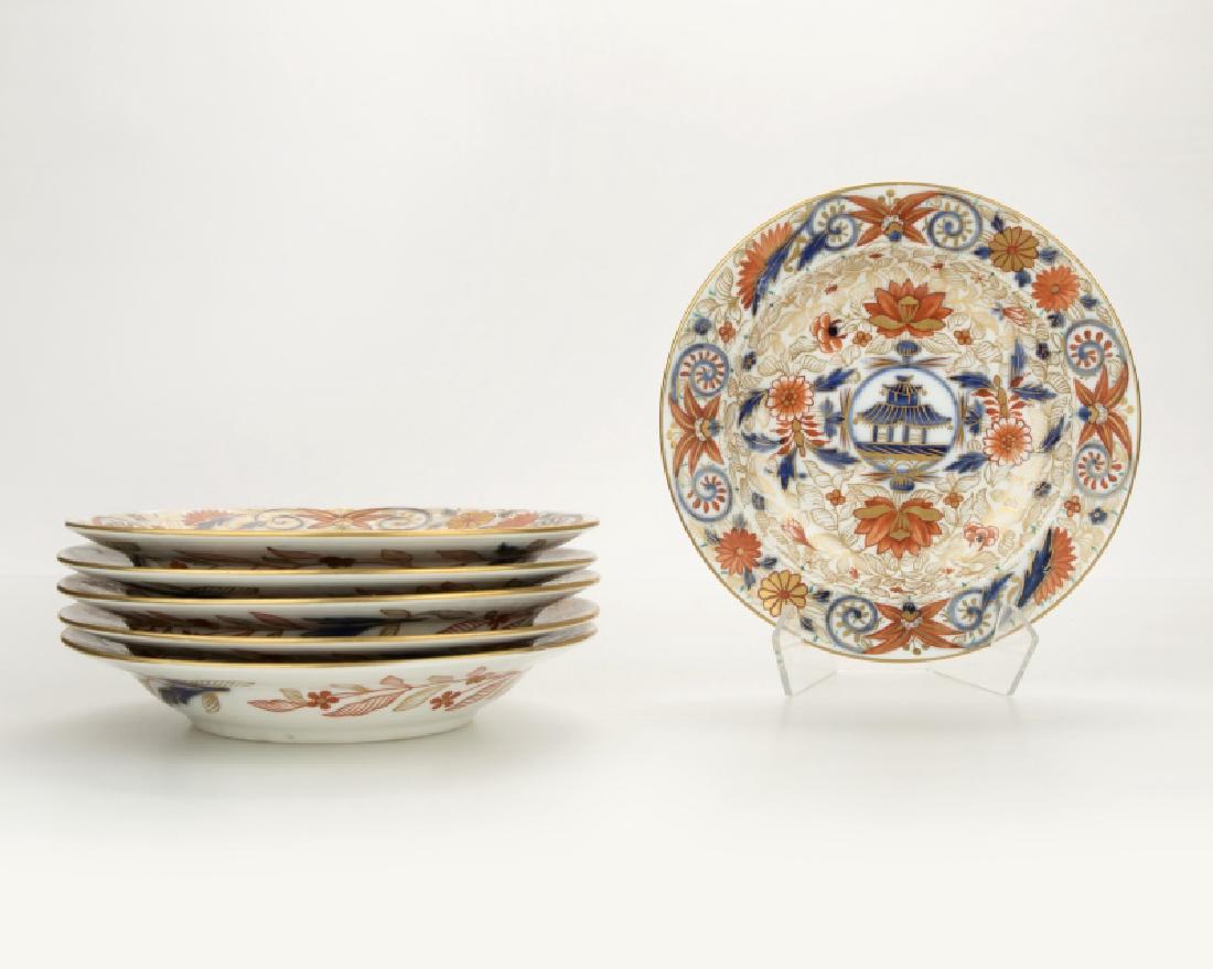 Six Russian porcelain soup bowls (1 of 2)