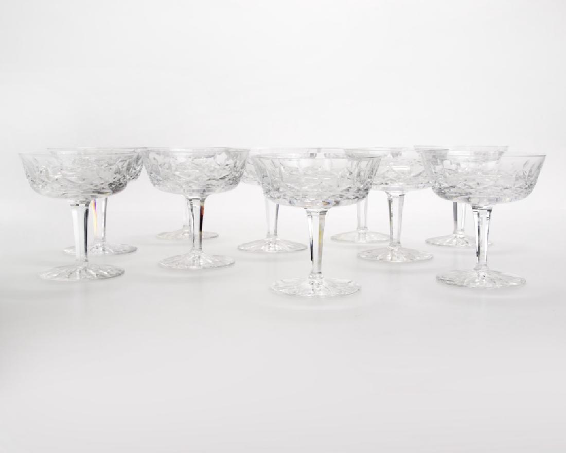 Ten Waterford ''Lismore'' champagne coupes (1 of 1)