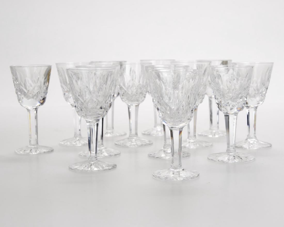 Thirteen Waterford crystal ''Lismore'' cordials (1 of 1)