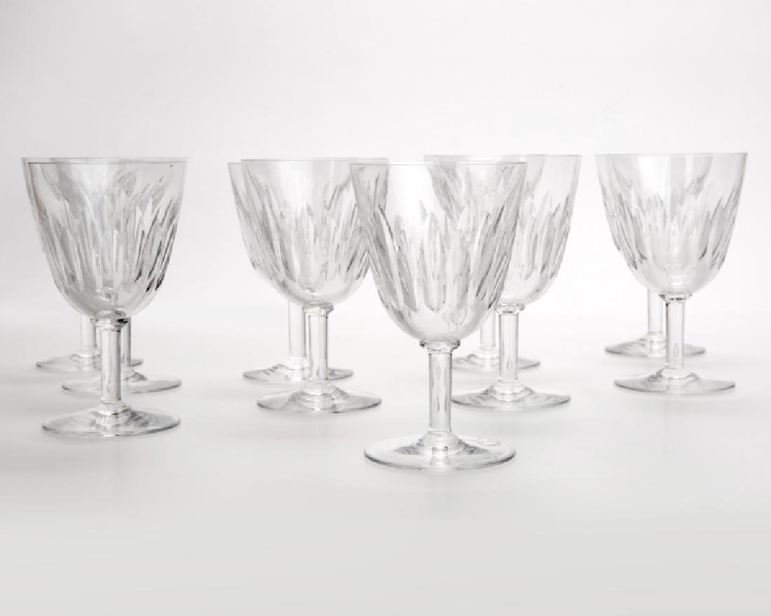 Ten Baccarat crystal ''Lorraine'' water goblets (1 of 1)