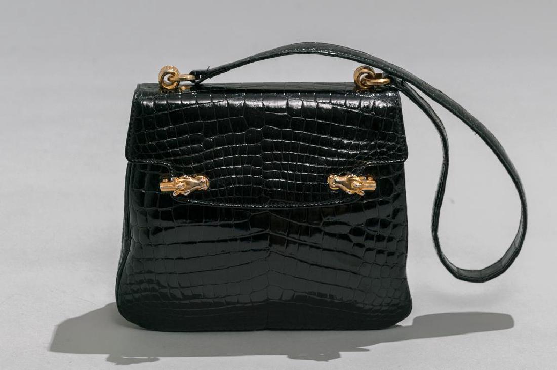GG Rose by Rock Rebel Shiny Black Lucy Quilted Handbag Metal Spider Hardware