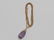 Egyptian Revival 14K Gold & Carved Amethyst Pendant - 2
