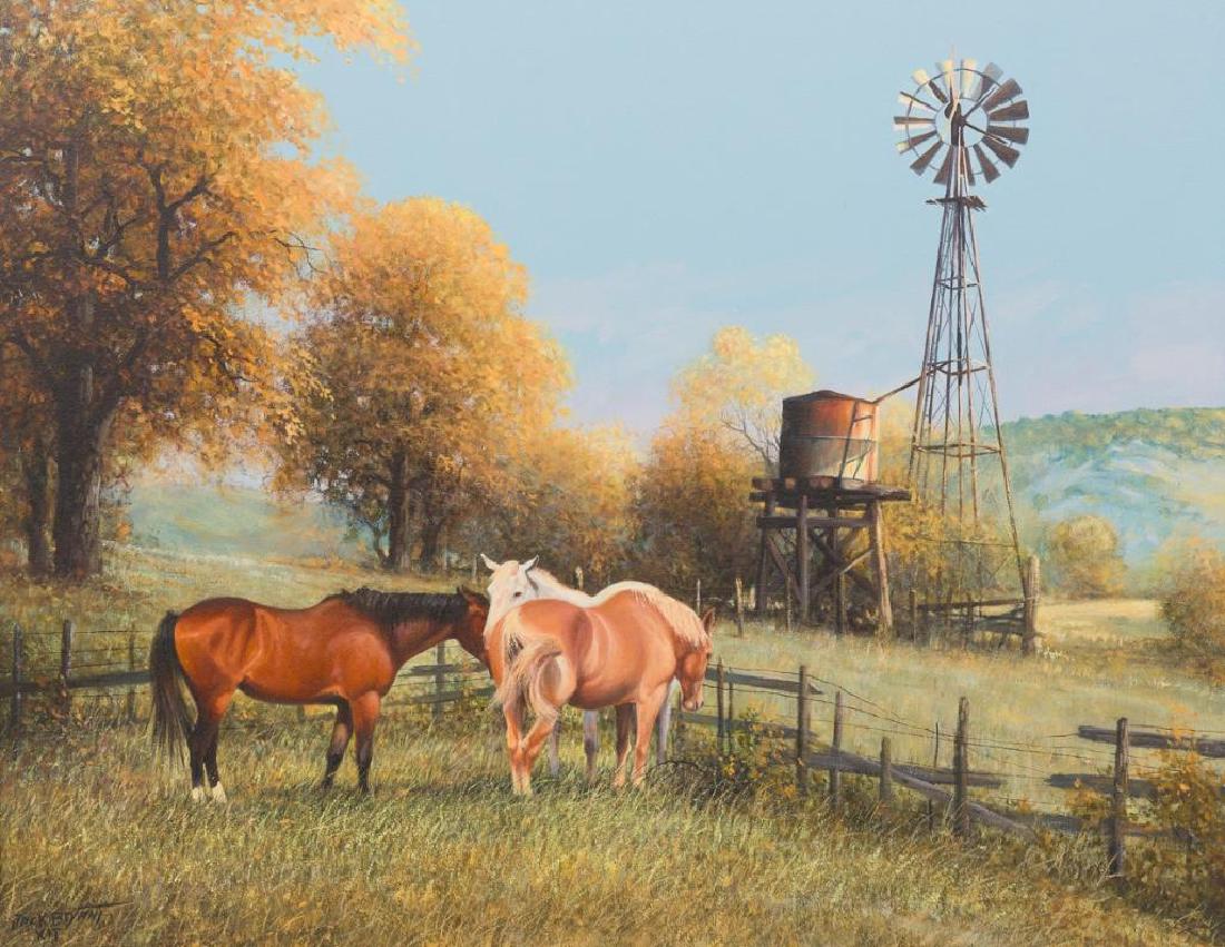 Jack Bryant (19292012), Country Corral, oil on canvas,