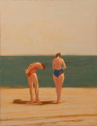 William Anzalone (Texas, b. 1935), Two Bathers, oil on