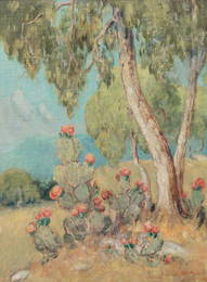 Dawson Dawson-Watson (1864-1939), Cactus in Bloom,