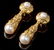 Diamond & Pearl 14k Gold Earrings - 2