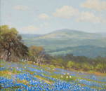 Porfirio Salinas (1910-1973), Bluebonnets, oil