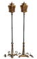 Pair of Deco/ Renaissance Style Bronzed Floor Lamps - 5