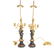 Pair of Louis XVI Style Parcel Gilt Bronze Cherub Lamps - 2