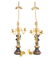Pair of Louis XVI Style Parcel Gilt Bronze Cherub Lamps - 4