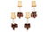 Set of Four Arts & Crafts Style Wall Sconces
