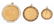 Group of Estate Gold Coin Pendants - 2