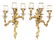 Pair of Louis XV Style Bronze Dore Sconces