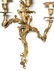 Pair of Louis XV Style Bronze Dore Sconces - 3